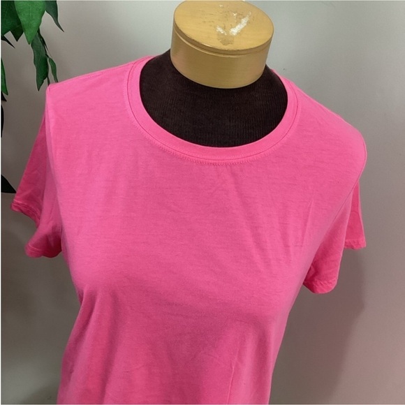 Faded Glory pink short sleeve crew neck tee Woman’s size XLarge 16-18 - Picture 10 of 13